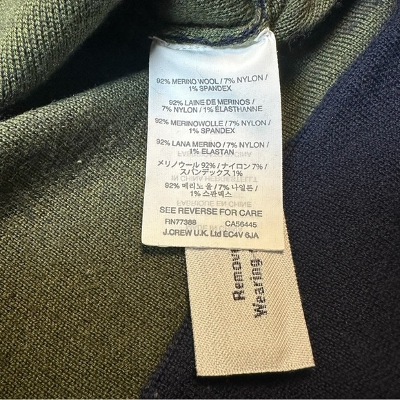 J.Crew Men’s Double Knit Featherweight Merino Wool Sweater – Navy – Size Small - Picture 4 of 9